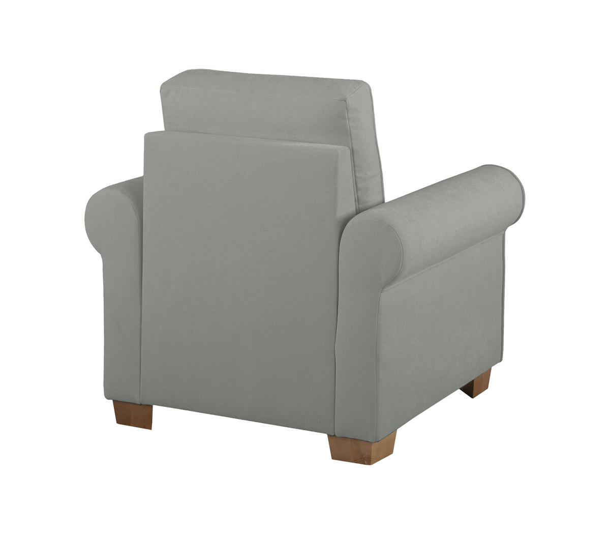 SESSEL in Dunkelgrau  - Dunkelgrau/Buchefarben, Design, Holz/Textil (93/89/82cm) - MID.YOU