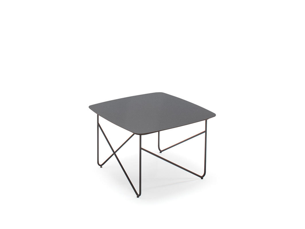 COUCHTISCH in Metall, Glas 65/65/42 cm  - Anthrazit/Grau, Design, Glas/Metall (65/65/42cm) - Schöner Wohnen