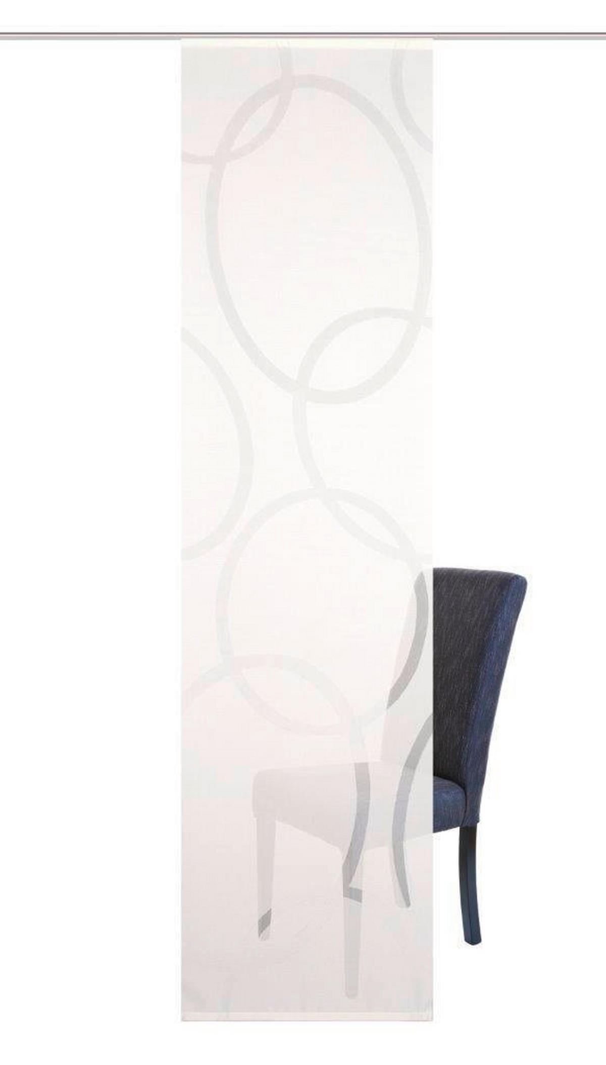 FLÄCHENVORHANG in Ecru halbtransparent  - Ecru, Design, Textil (60/245cm)