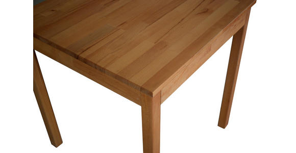 ESSTISCH Buche massiv rechteckig Buchefarben - Buchefarben, KONVENTIONELL, Holz (70/50/75cm) - Carryhome