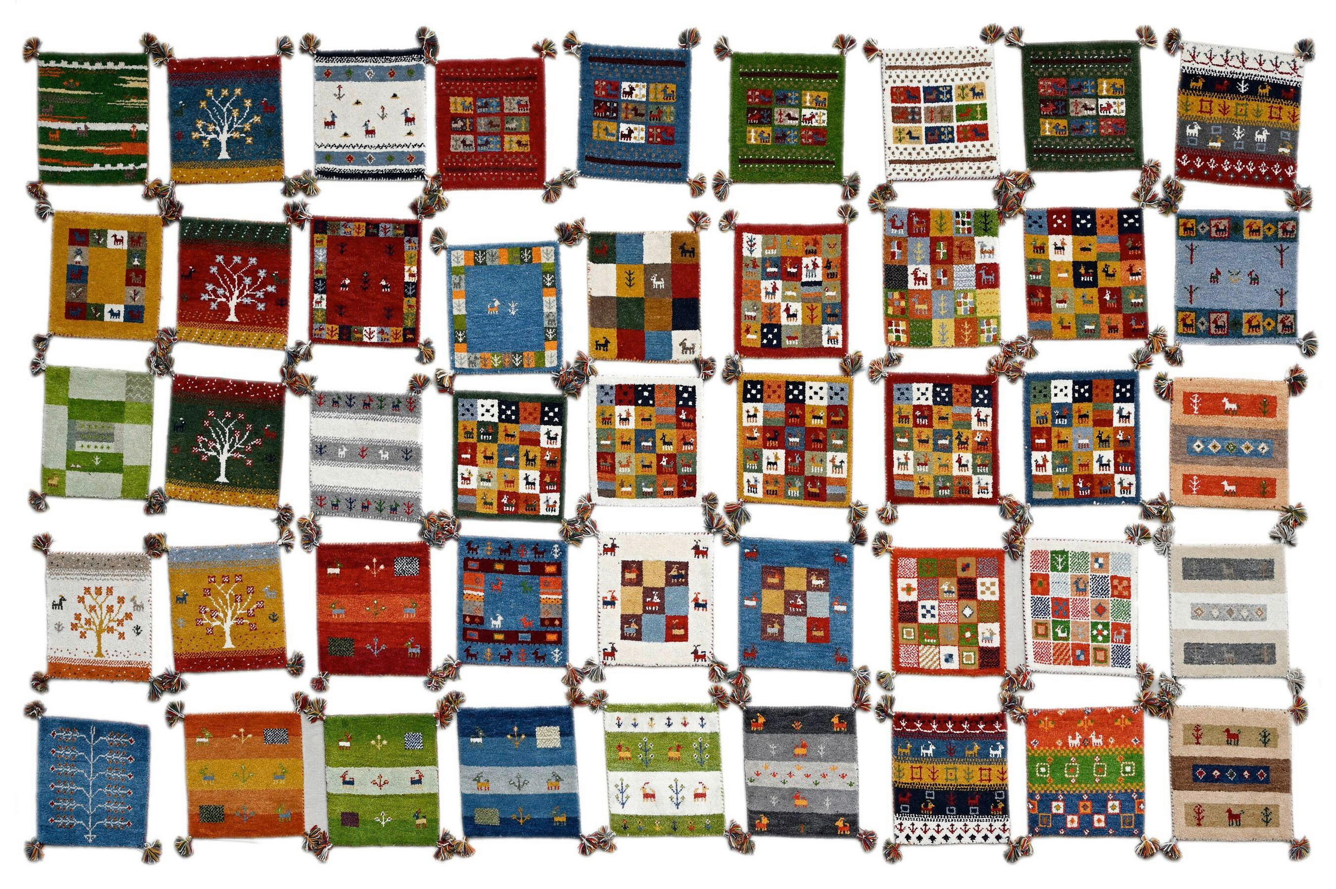 ORIENTÁLIS SZŐNYEG Alkatif Nomad  GABBEH JEWELS  - többszínű, Lifestyle, textil (40/40cm) - Cazaris