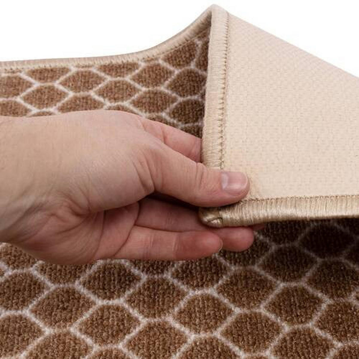 LÄUFER 80/450 cm Ennis  - Braun, Design, Kunststoff/Textil (80/450cm) - Novel