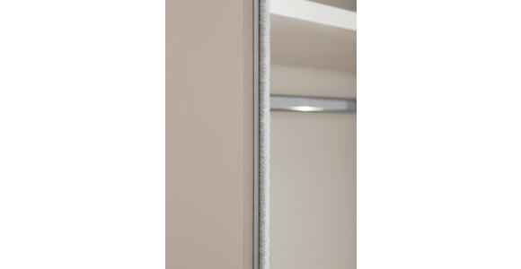 SCHWEBETÜRENSCHRANK  in Grau  - Chromfarben/Grau, Basics, Glas/Holzwerkstoff (280/240/68cm) - Moderano