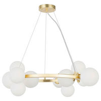 PENDELLEUCHTE 25/137/67 cm   - Goldfarben, Basics, Glas (25/137/67cm) - MAYTONI