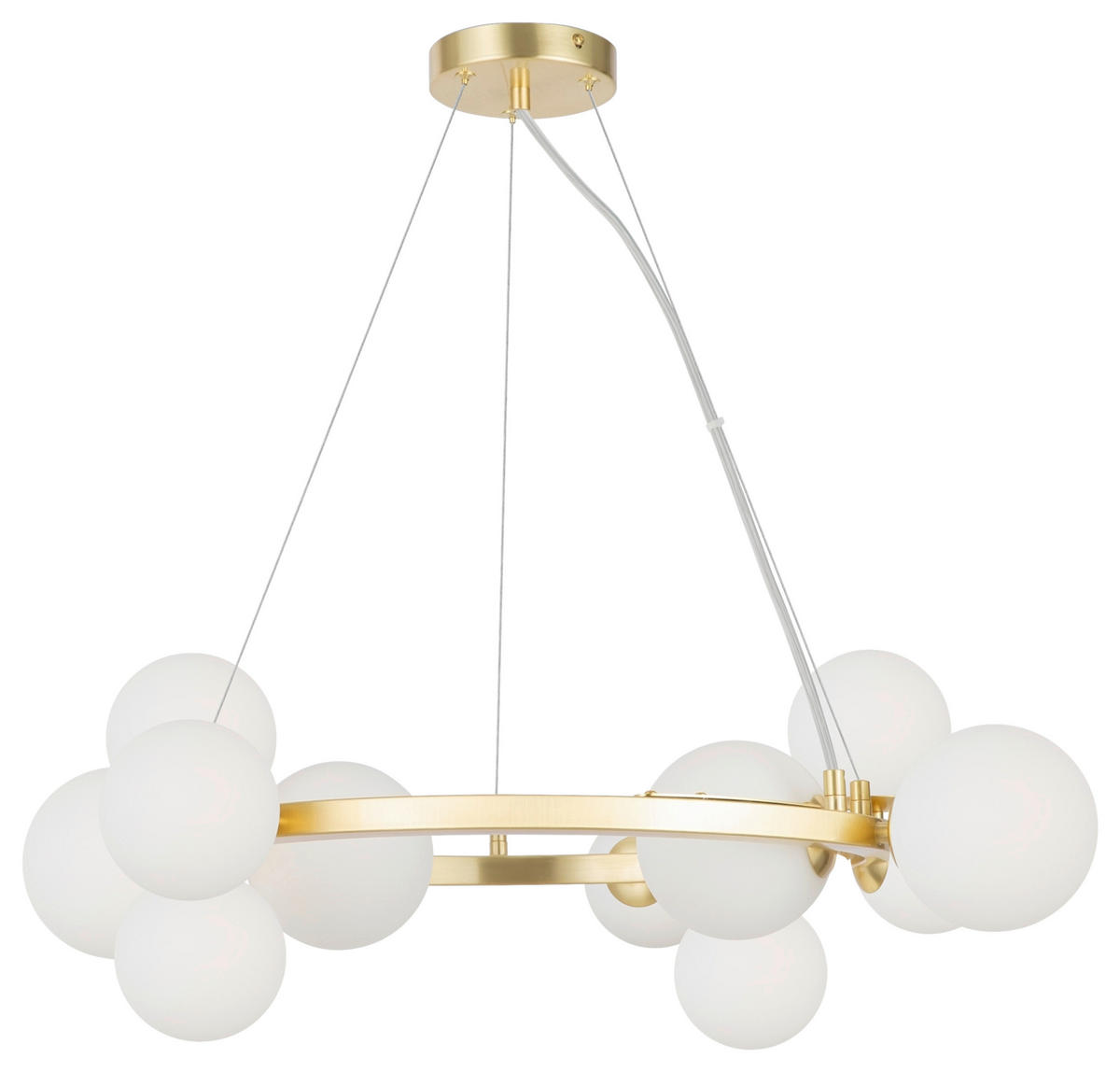 PENDELLEUCHTE 25/137/67 cm   - Goldfarben, Basics, Glas (25/137/67cm) - MAYTONI