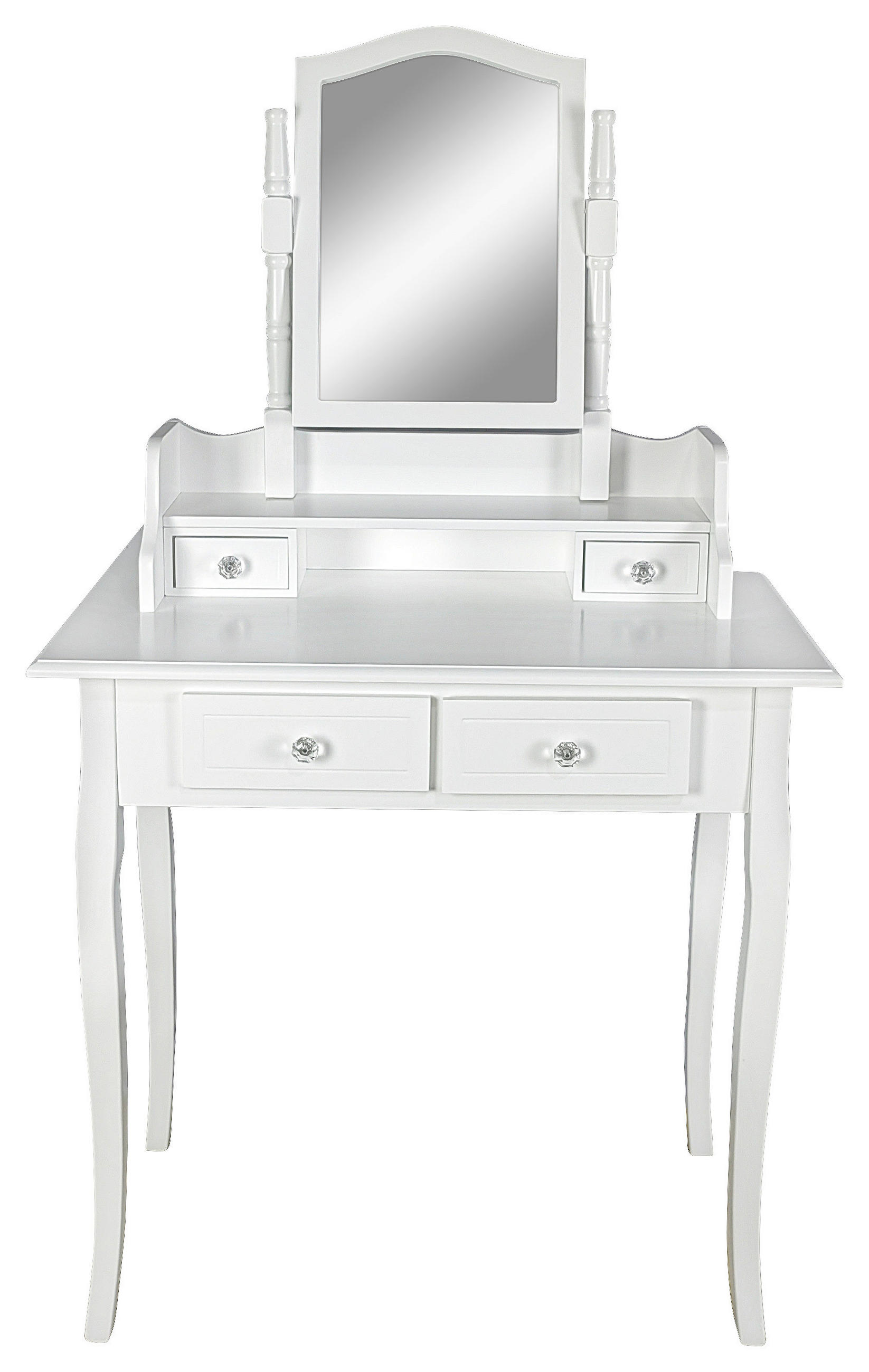 Schminktisch Vanessa 2 Weiß B: 80 cm + Spiegel