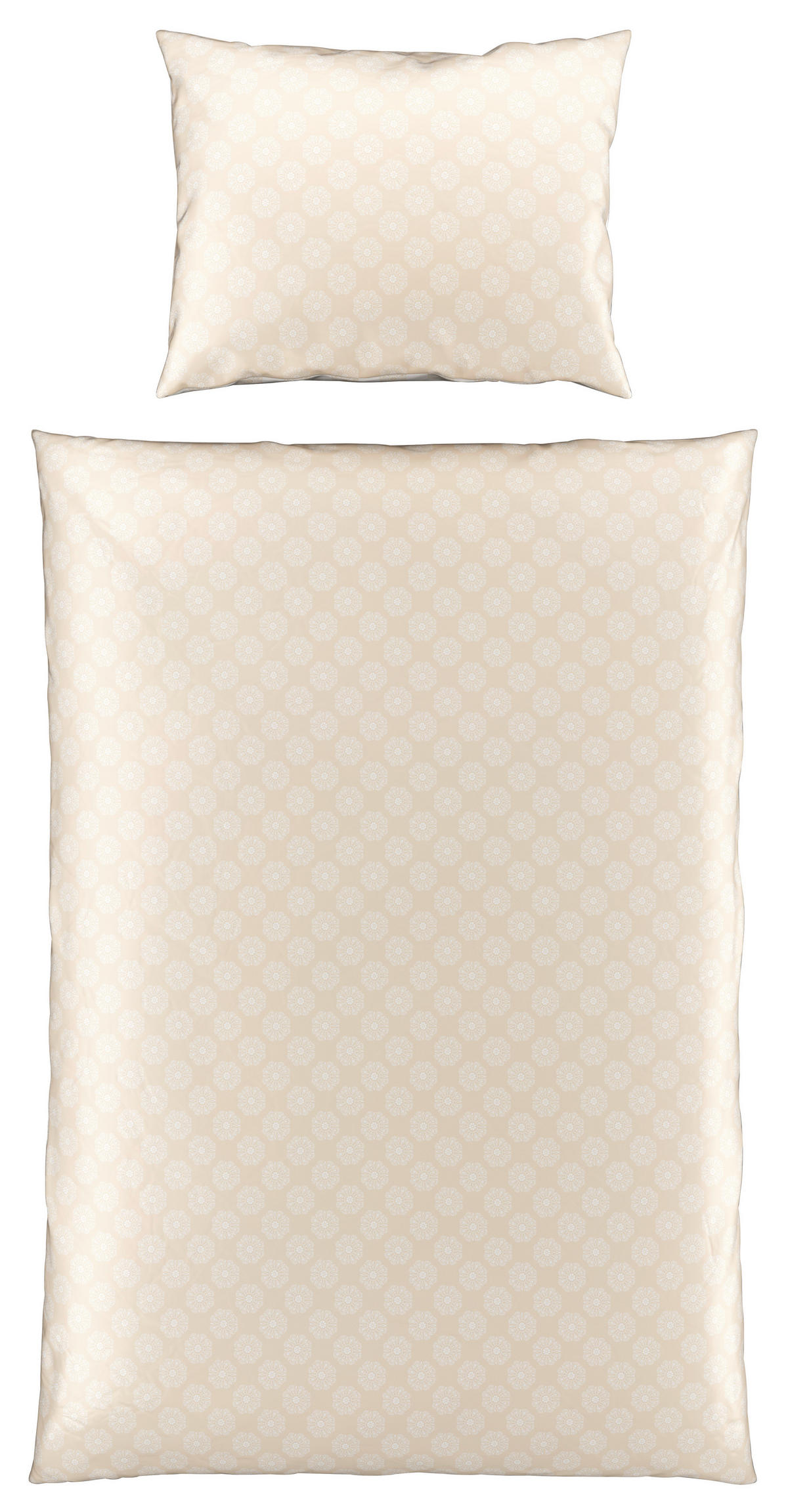 BETTWÄSCHESET Wycom Satin 160/210 cm  65 cm/100 cm  - Beige, Konventionell, Textil (160/210cm) - Esposa