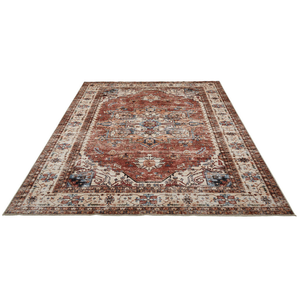 Thumbnail - Novel Vintage-Teppich, Mehrfarbig, Beige, Textil, Tier, rechteckig, 200x290 cm, Bsci, Oeko-Tex® Standard 100, für Fußbod...