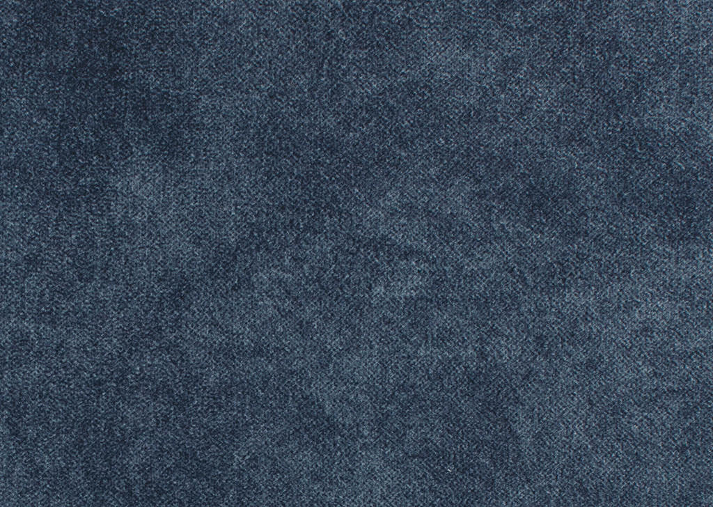 HOCKER Velours Dunkelblau  - Schwarz/Dunkelblau, Design, Textil/Metall (131/47/71cm) - Stylife