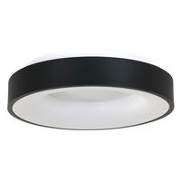 LED-DECKENLEUCHTE Ringlede 48/9 cm   - Schwarz, KONVENTIONELL, Kunststoff/Metall (48/9cm)