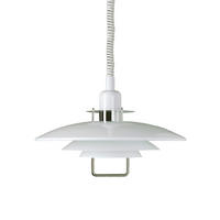 HÄNGLAMPA Primus  43/20,5 cm  - vit/kromfärg, Klassisk, metall (43/20,5cm) - Belid