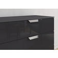 KOMMODE  in 80/81/42 cm  - Chromfarben/Dunkelgrau, Design, Glas/Holzwerkstoff (80/81/42cm) - Carryhome