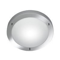 BADEZIMMER-DECKENLEUCHTE    31,5/31,5/8 cm  - Chromfarben/Weiss, Basics, Glas/Metall (31,5/31,5/8cm) - Trio Leuchten