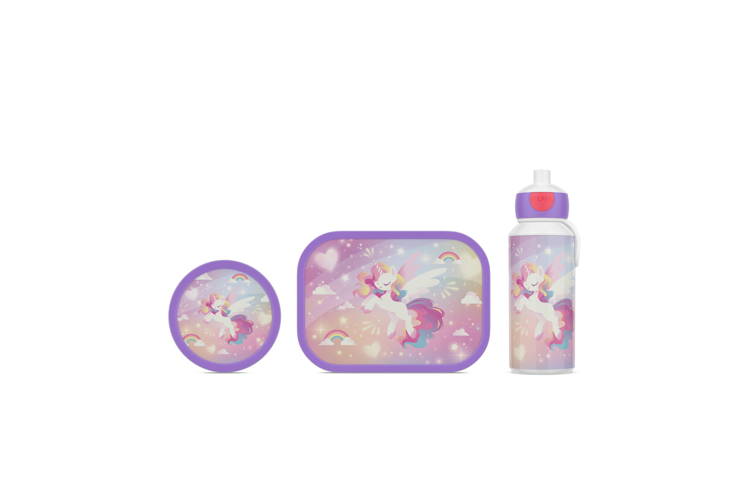 PAUSENSET lunchset campus  - Multicolor, KONVENTIONELL, Kunststoff (24/6,8/24,4cm) - Mepal