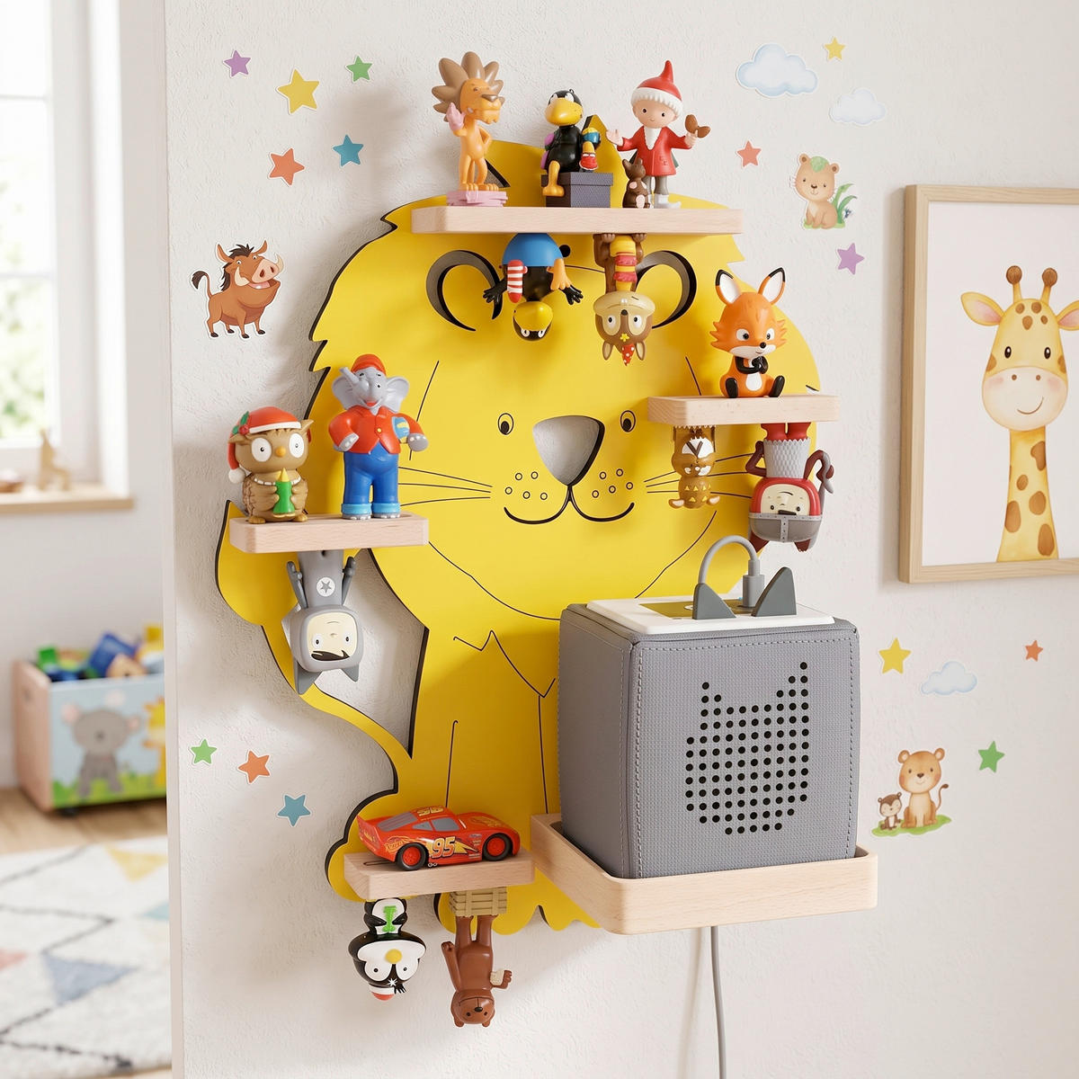 KINDERREGAL  - Gelb, Modern, Holzwerkstoff (32/42/19cm) - Livetastic
