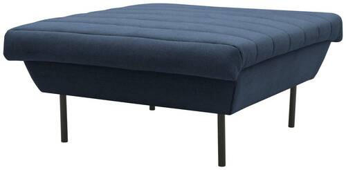 HOCKER Blau  - Blau/Schwarz, Design, Textil/Metall (90/45/105cm) - LOOKS by W.Joop