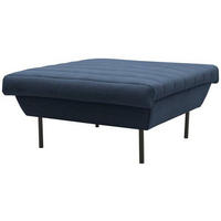 HOCKER Blau  - Blau/Schwarz, Design, Textil/Metall (90/45/105cm) - LOOKS by W.Joop