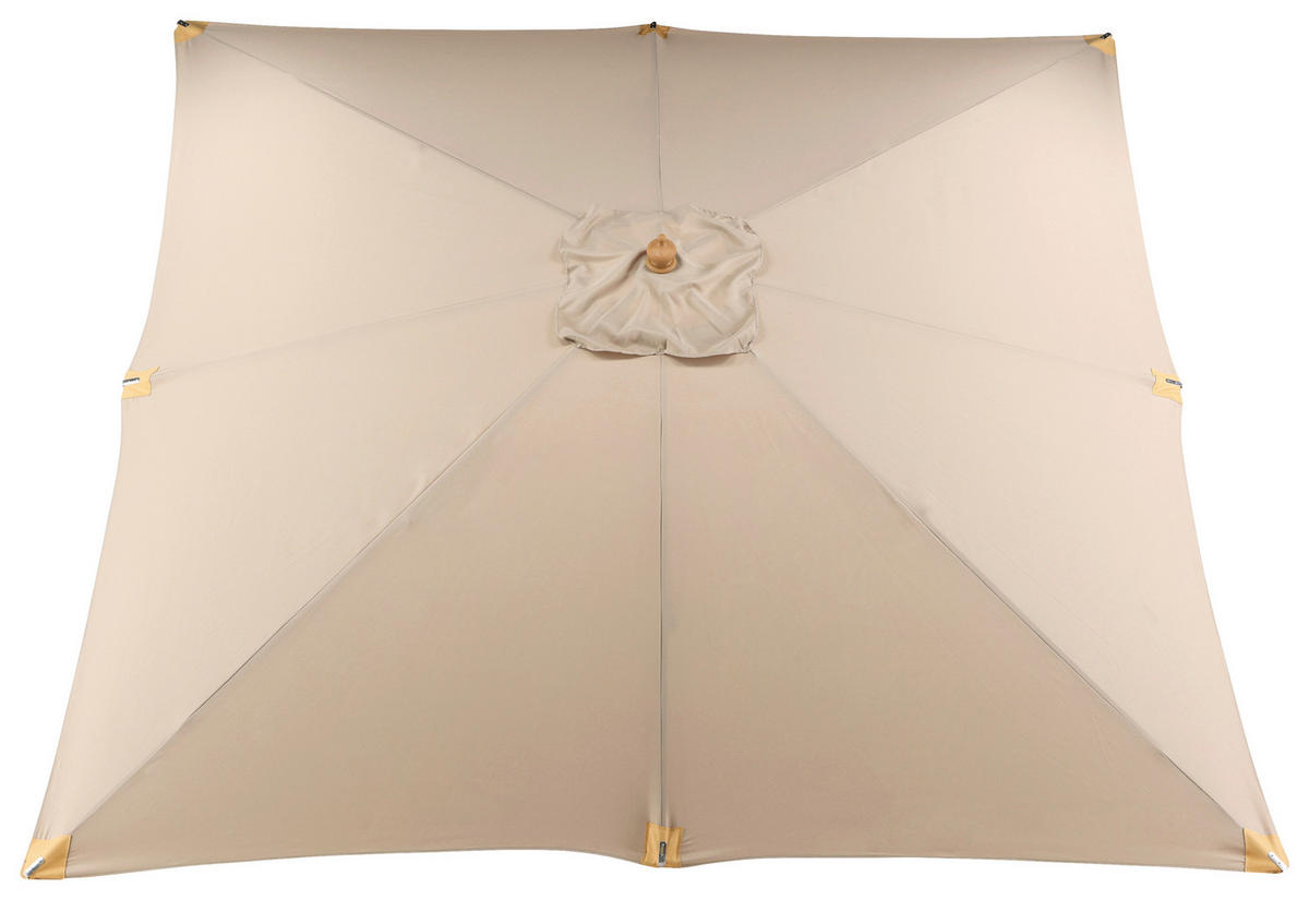 SONNENSCHIRM 300 cm  - Hellbraun, KONVENTIONELL (300/262/300cm) - Gardenson