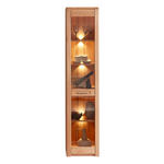 VITRINE  in massiv Kernbuche Kernbuche - Edelstahlfarben/Kernbuche, Natur, Glas/Holz (43/203/40cm) - Carryhome