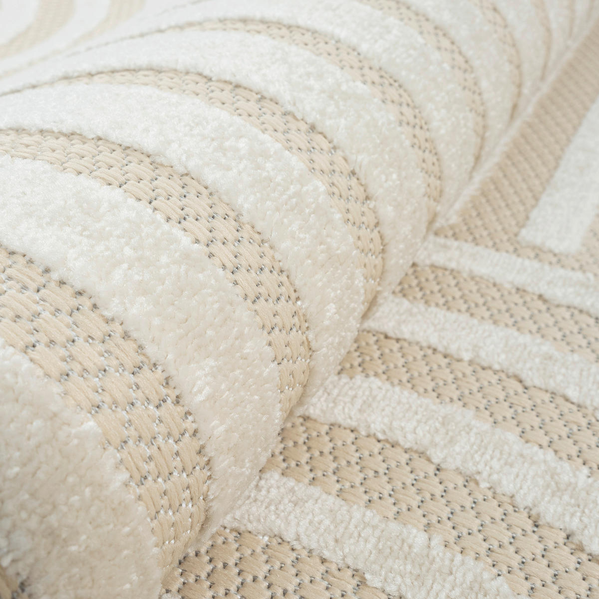 OUTDOORTEPPICH 60/110 cm Berlin Creme  - Creme, KONVENTIONELL, Kunststoff/Textil (60/110cm)
