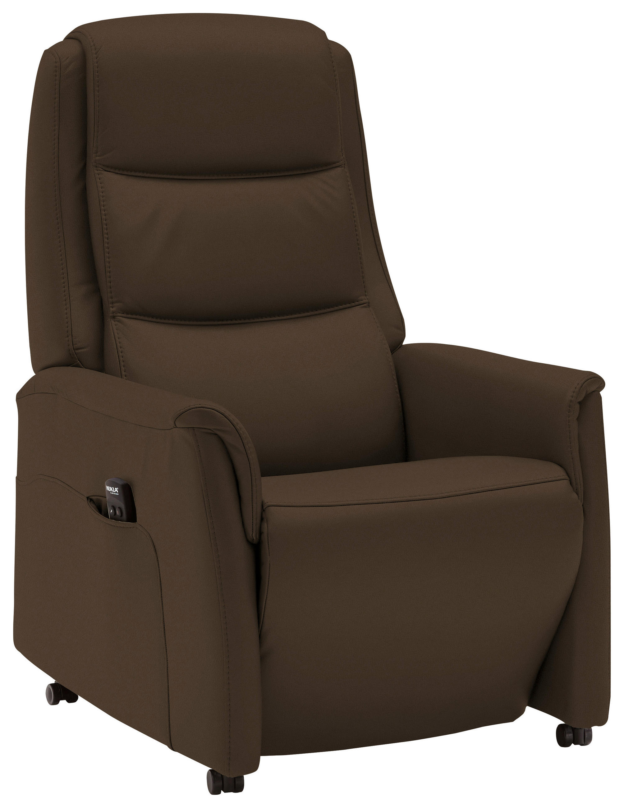 FERNSEHSESSEL in Braun  - Schwarz/Braun, Konventionell, Leder/Kunststoff (70/107/88cm) - Livetastic