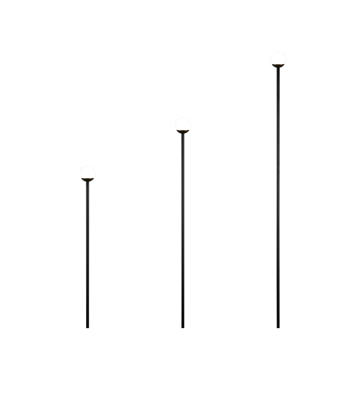 STEHLEUCHTE Scoop 5/95 cm  - Schwarz, Design, Metall (5/95cm)
