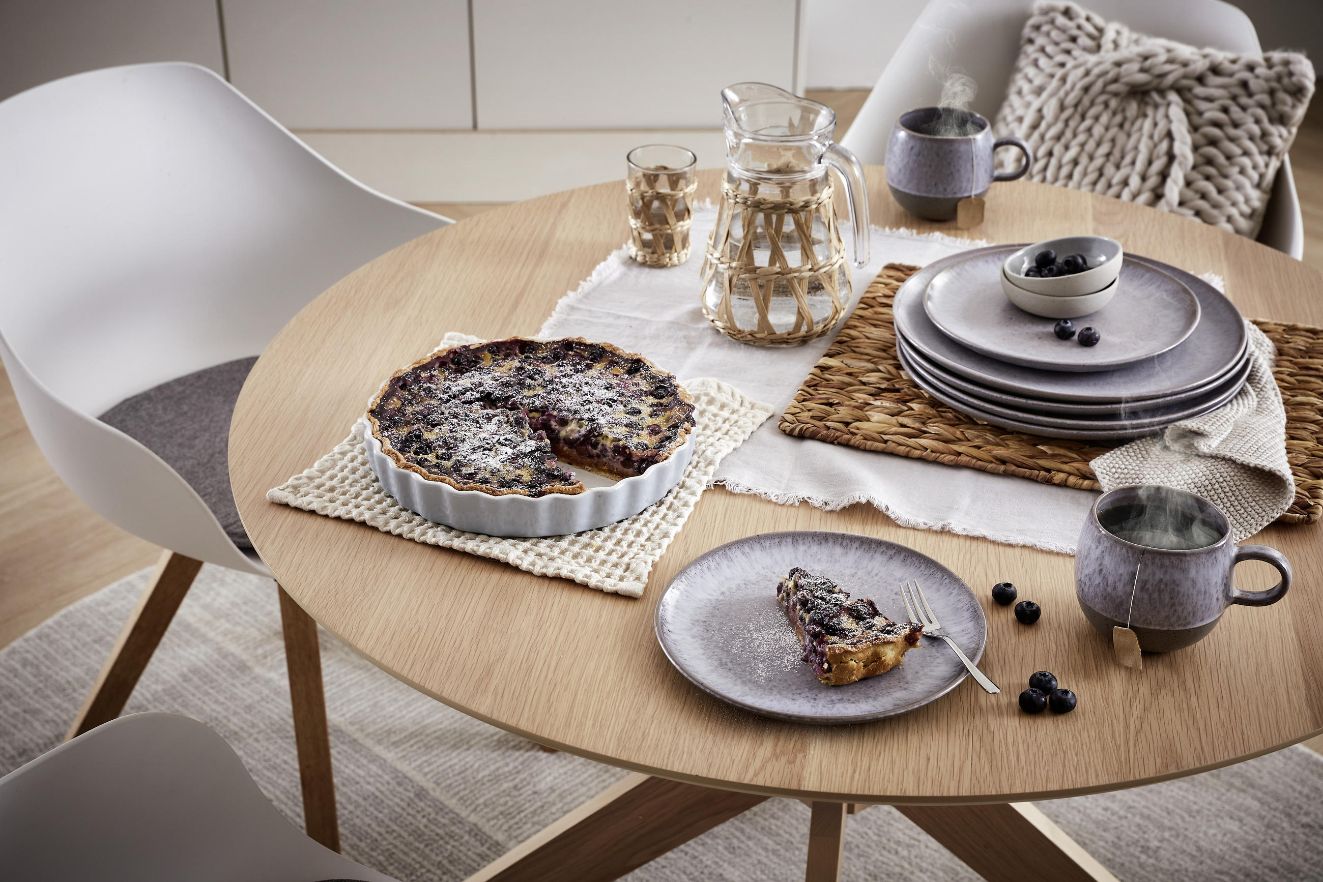 KOMBISERVICE Grau 16-teilig Loft Stone - Grau, Trend, Keramik (53/32/33cm) - Creatable