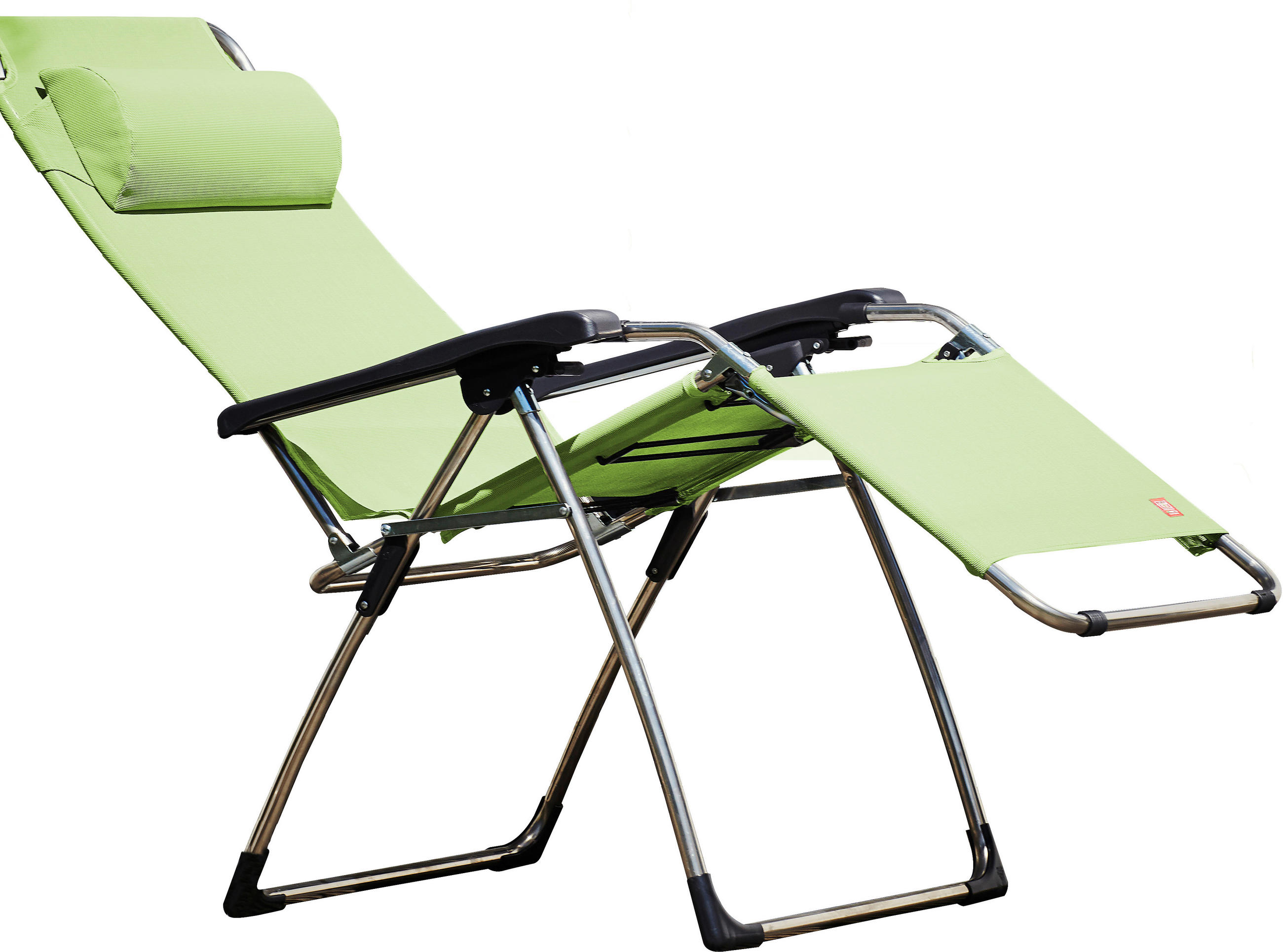 GARTEN-RELAXSESSEL  - Schwarz/Alufarben, Design, Kunststoff (82/118/67cm) - FIAM