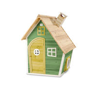 SPIELHAUS  - Grün, KONVENTIONELL, Holz (128/108/171cm) - EXIT Toys