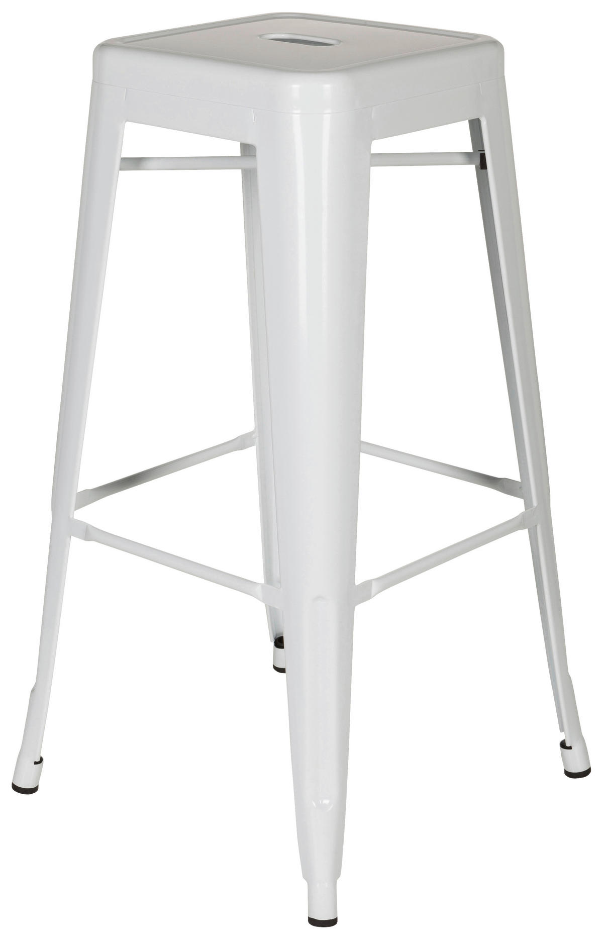 BAROVÁ ŽIDLE, bílá - bílá, Basics, kov (44/77/44cm) - MID.YOU