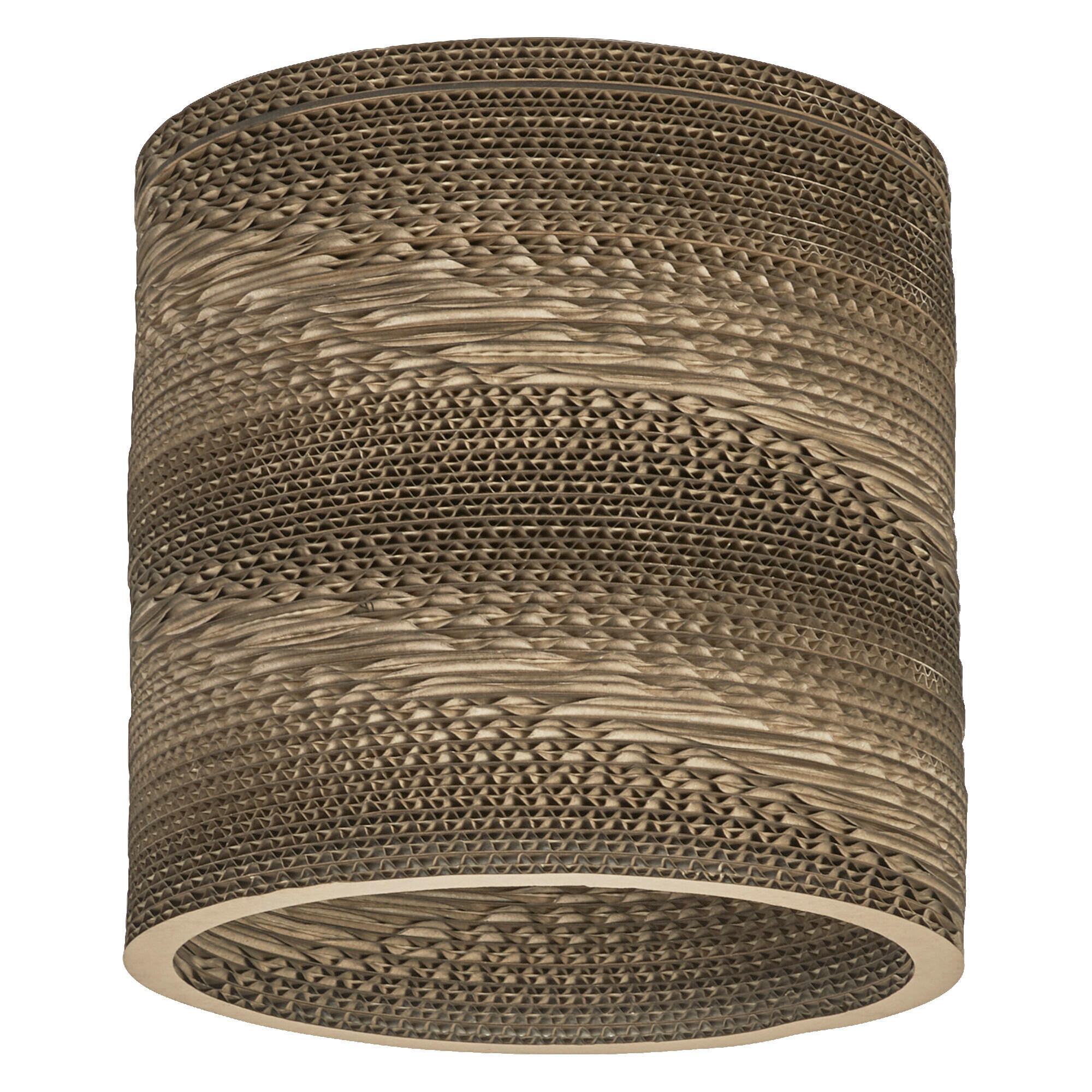 DECKENLEUCHTE  25/26 cm    - Braun, Natur, Karton/Metall (25/26cm) - Osram