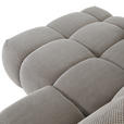 ECKSOFA in Flachgewebe Greige  - Greige/Schwarz, KONVENTIONELL, Kunststoff/Textil (174/274cm) - Carryhome