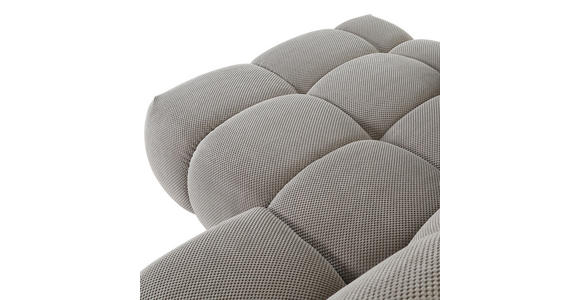 ECKSOFA in Flachgewebe Greige  - Greige/Schwarz, KONVENTIONELL, Kunststoff/Textil (174/274cm) - Carryhome