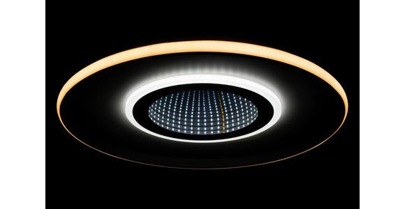 LED-DECKENLEUCHTE 50/5,5 cm   - Schwarz/Weiß, Trend, Kunststoff/Metall (50/5,5cm) - Novel