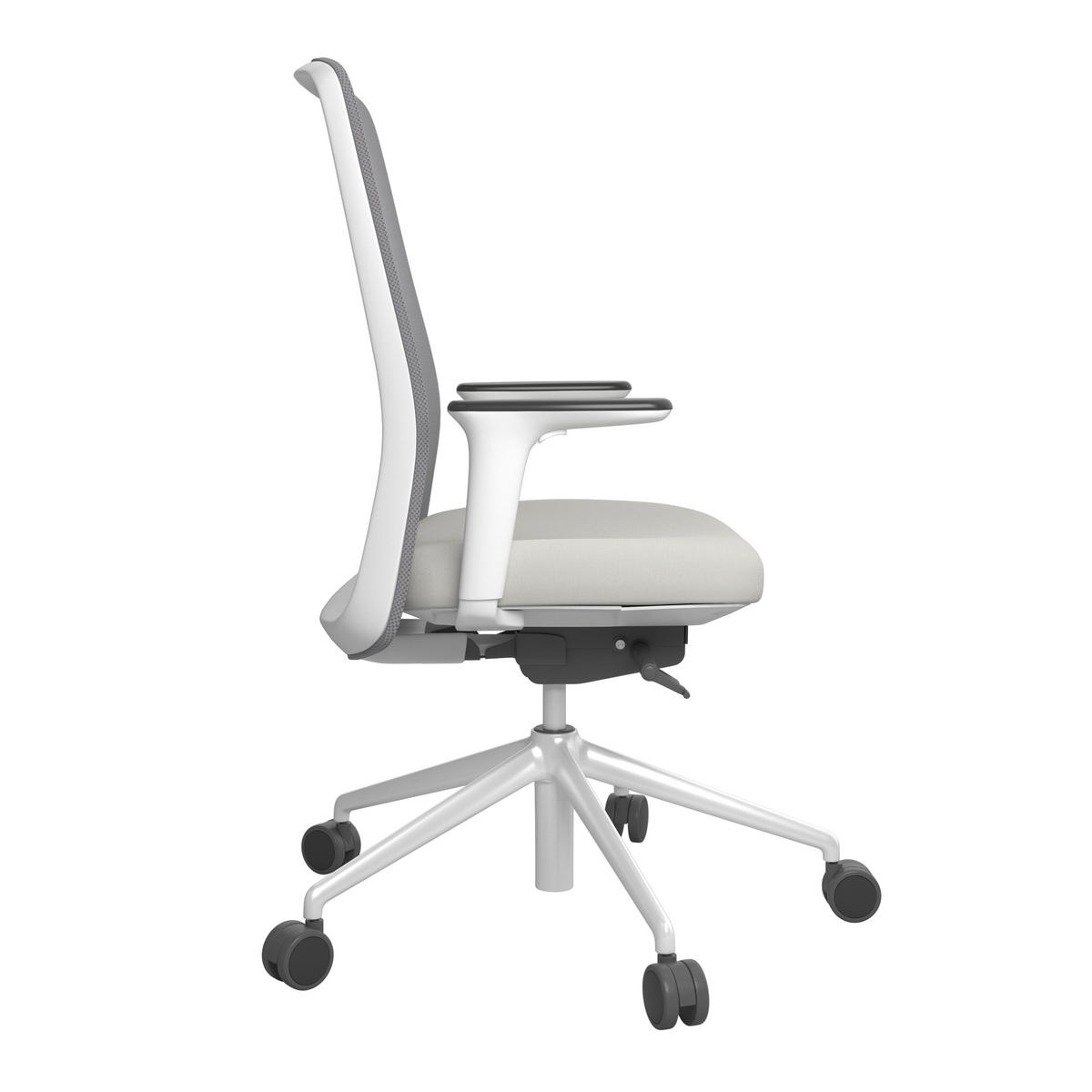 DREHSTUHL Grau, Weiß, Pastellgrün  - Pastellgrün/Weiß, MODERN, Kunststoff/Textil (70/103-115/70cm)