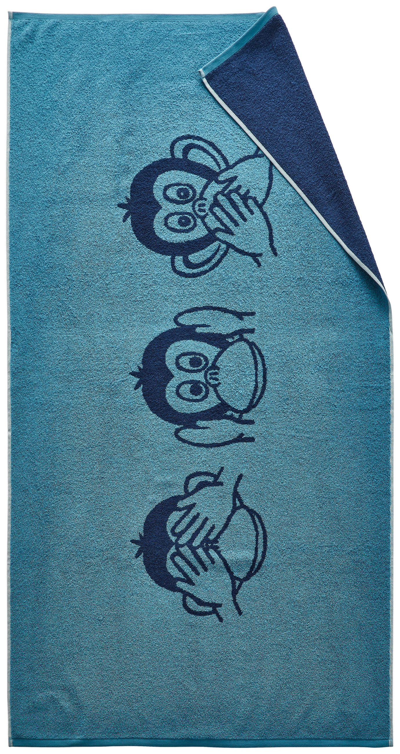 STRANDTÖRÖLKÖZŐ 80/160 cm olajkék  - olajkék, Konventionell, textil (80/160cm) - Esposa