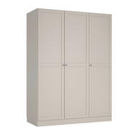 DREHTÜRENSCHRANK 147/200/61,7 cm,  in Kaschmir, 3-türig  - Kaschmir/Silberfarben, MODERN, Holz/Holzwerkstoff (147/200/61,7cm) - MID.YOU