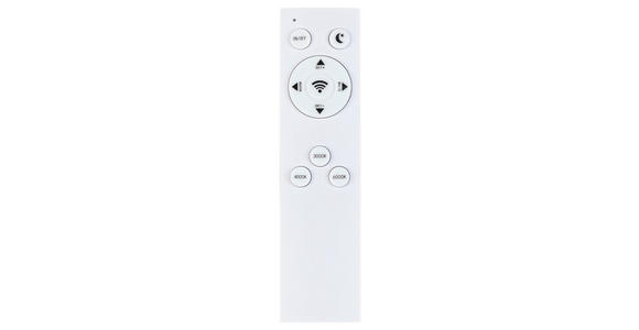 LED-DECKENLEUCHTE Macon 45/6 cm  - Chromfarben/Transparent, Design, Kunststoff/Metall (45/6cm) - Novel