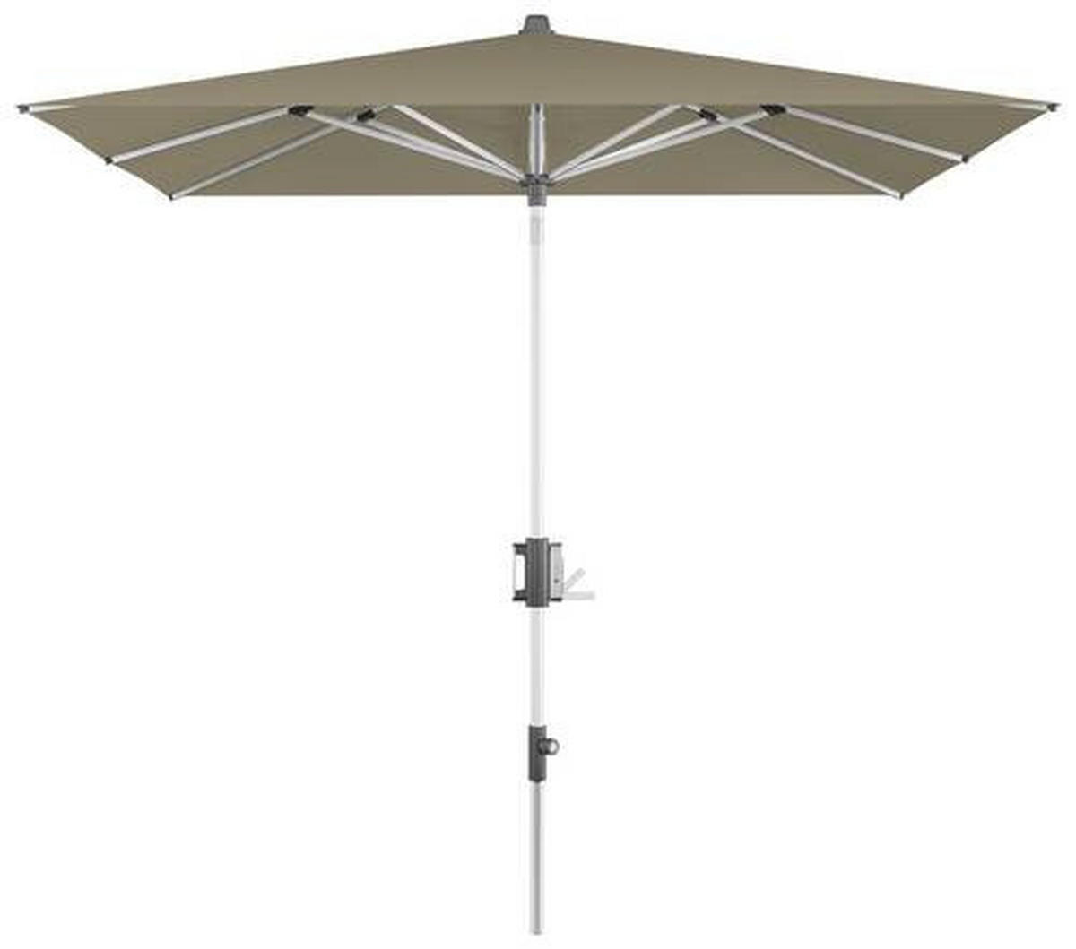 SONNENSCHIRM 240 cm Sandfarben  - Sandfarben/Alufarben, Basics, Textil/Metall (240/224-257cm) - KNIRPS