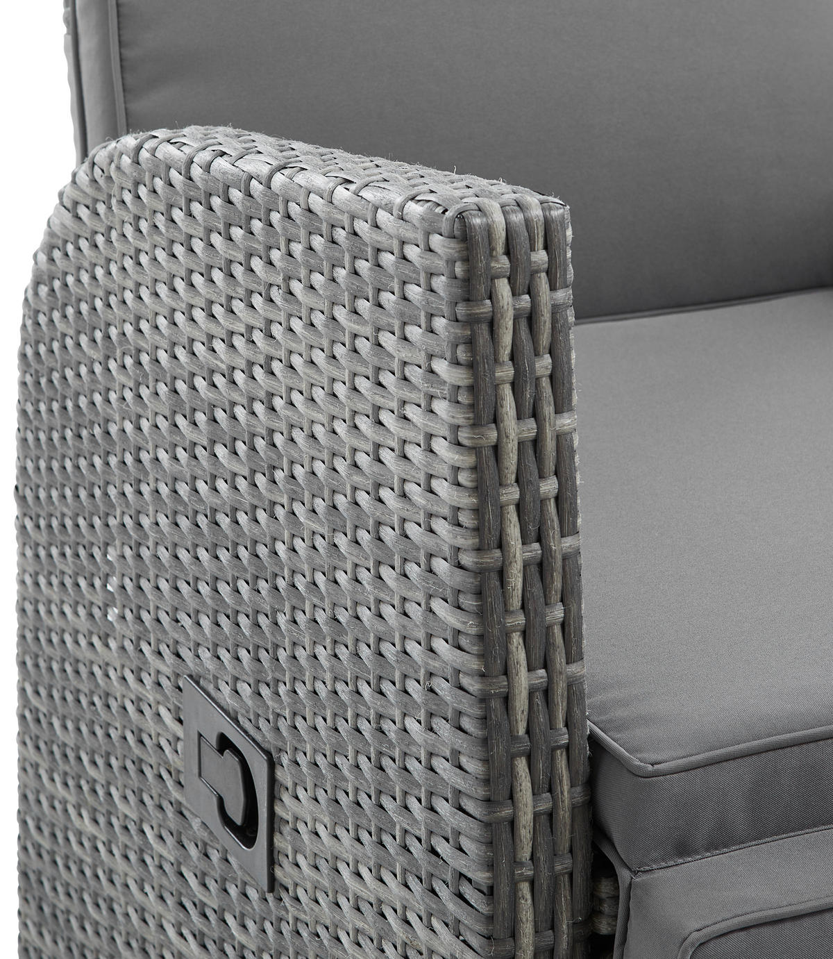 GARTEN-RELAXSESSEL 57/73/105 cm  - Grau, MODERN, Kunststoff/Textil (57/73/105cm) - Ambia Garden