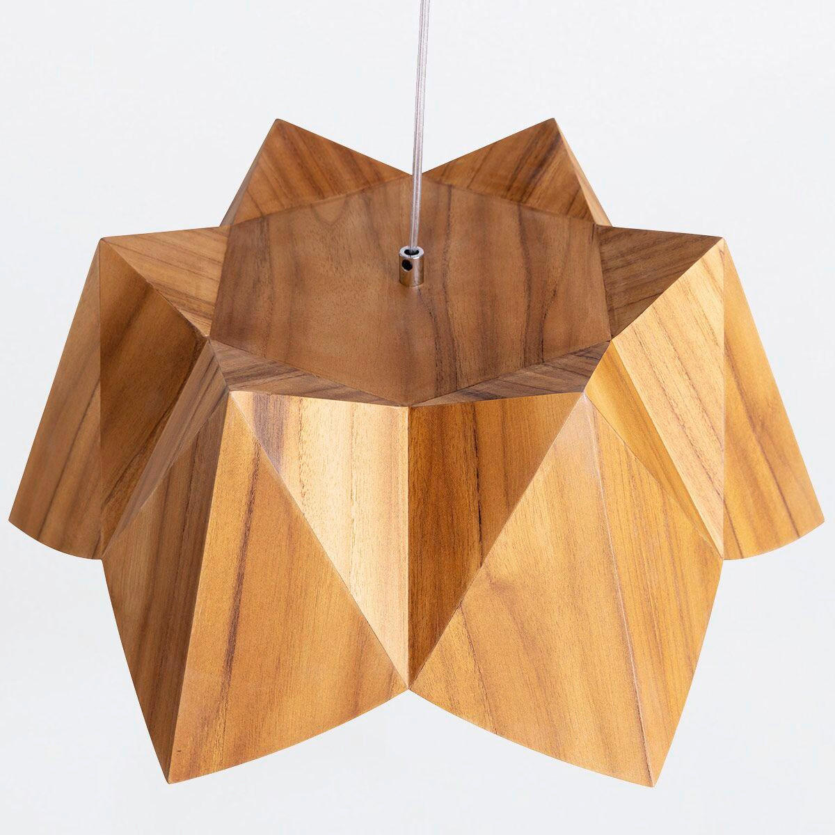 HÄNGELEUCHTE 52,4/19,5 cm  - Eichefarben, Natur, Holz/Metall (52,4/19,5cm) - Elstead Lighting