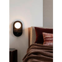 WANDLEUCHTE It's About RoMi 13,2/20/34 cm   - Schwarz, Design, Glas/Metall (13,2/20/34cm) - It's about Romi