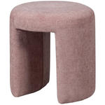 HOCKER Chenille Rosa  - Rosa, Design, Textil (45/47/45cm) - Carryhome