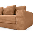 ECKSOFA in Cord Rostfarben 182/302 cm - Rostfarben/Schwarz, MODERN, Kunststoff/Textil (182/302cm) - Carryhome