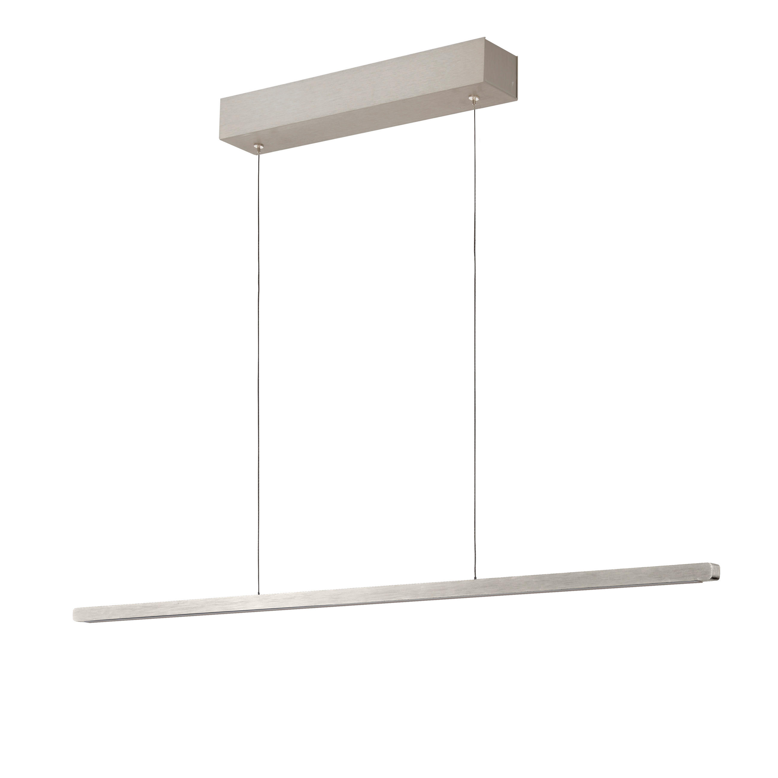 LED-HÄNGELEUCHTE Pendelleuchte 18/18 Down Gestensteuerung 93/1,8/1,8 cm   - Nickelfarben, Design, Metall (93/1,8/1,8cm) - Ambiente