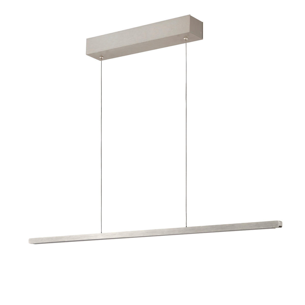 LED-HÄNGELEUCHTE 651 93/1,8/1,8 cm   - Nickelfarben, Design, Metall (93/1,8/1,8cm) - Ambiente
