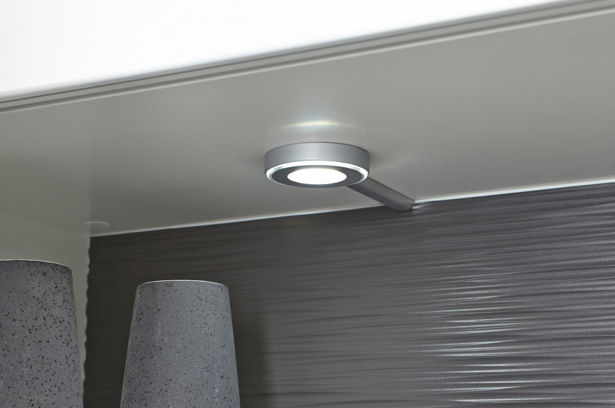 EINLEGEBODENBELEUCHTUNG LED-Leuchtmittel  - Silberfarben, Design, Kunststoff/Metall (6/1/6cm) - Livetastic