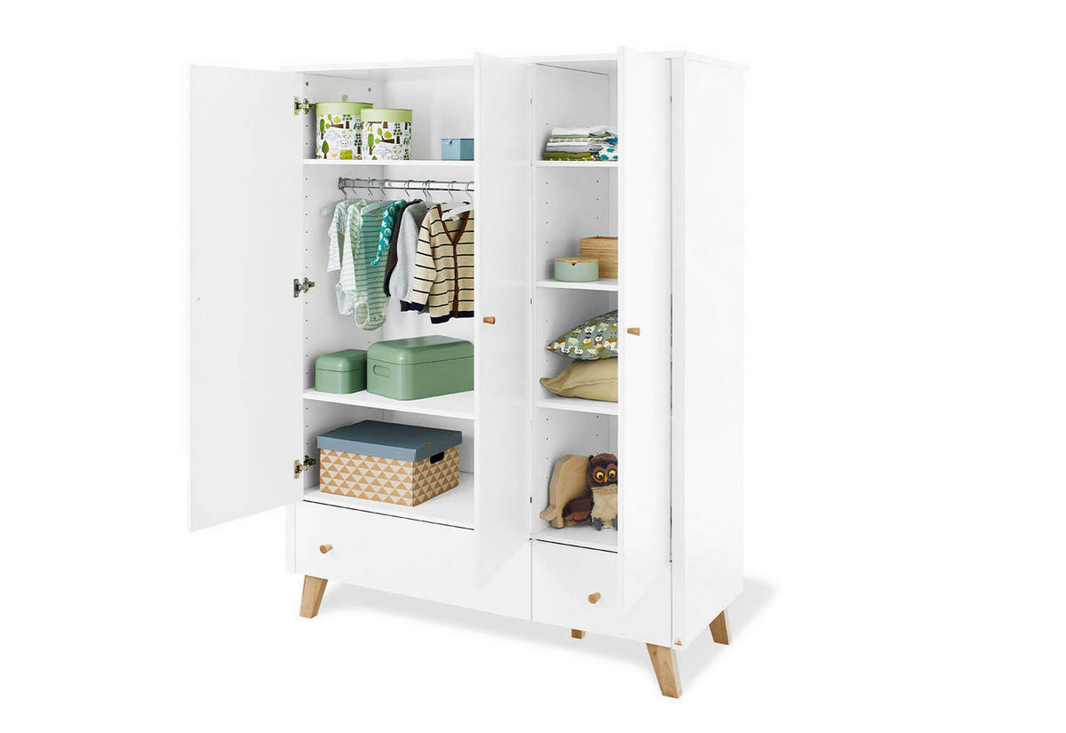 BABYZIMMER PINOLINO PAN  - Eichefarben/Weiß, Design, Holzwerkstoff - Pinolino