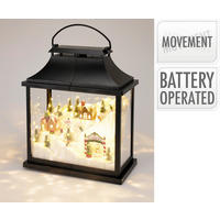 LED LÁMPÁS - fekete, Basics, műanyag (36cm)