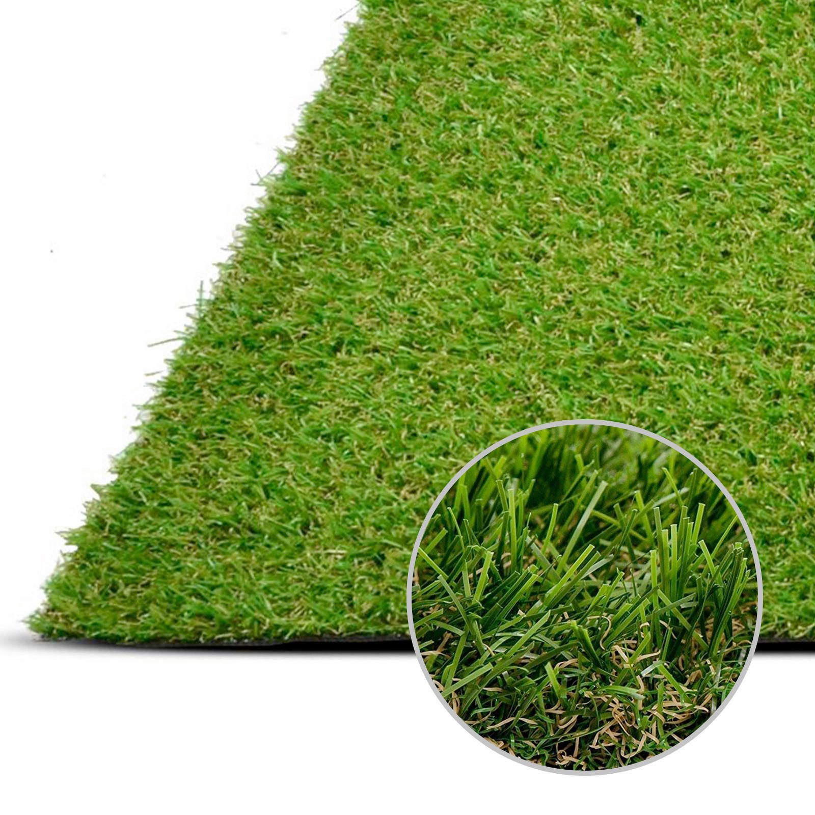 RASENTEPPICH - Grün, Basics, Kunststoff (100/450cm) - Floordirekt